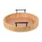 12" Round Wood Tray with Handles by Ashland®